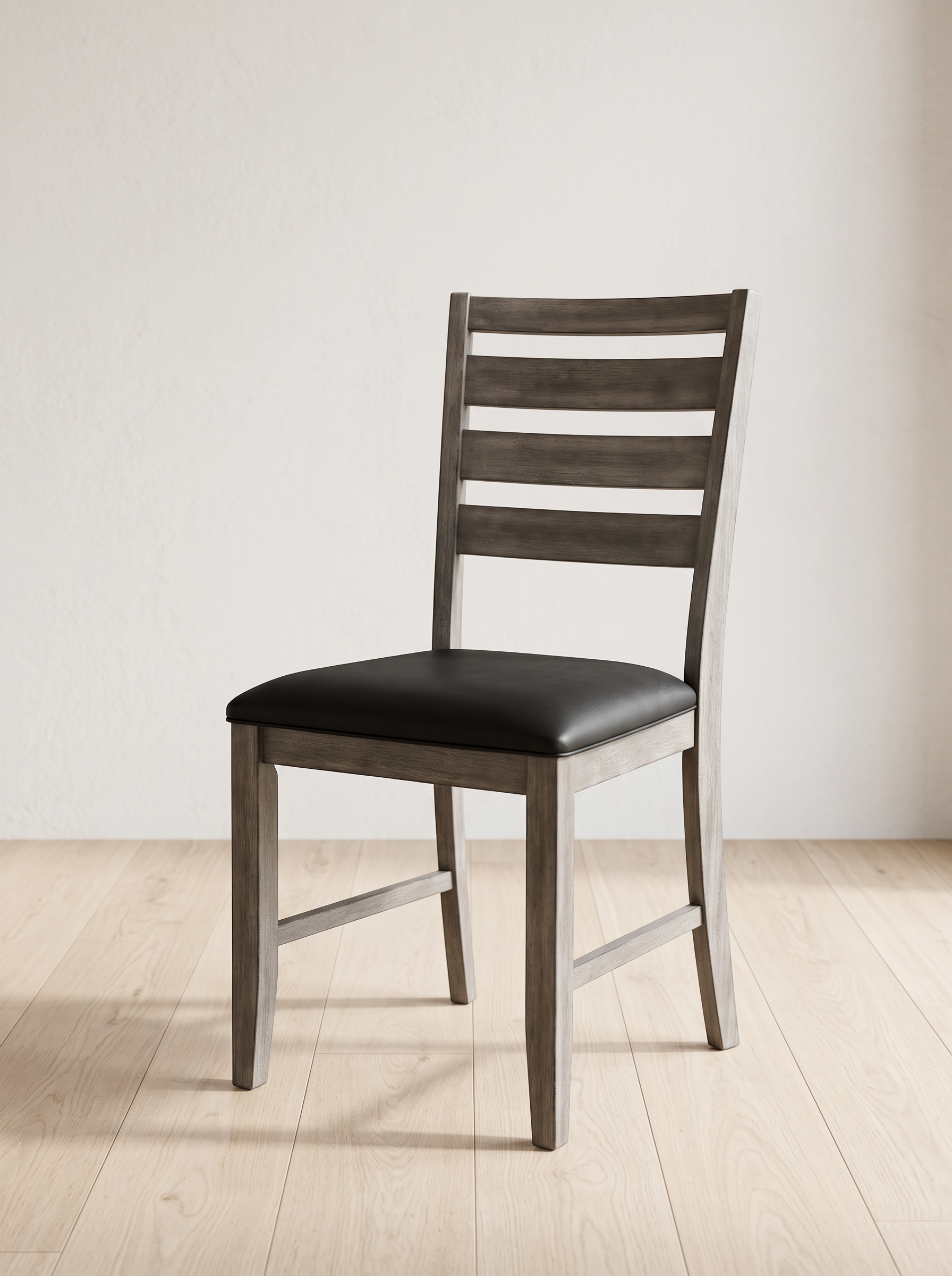 Grey Ladder-Back Chair on the J&S showroom floor in Atlanta