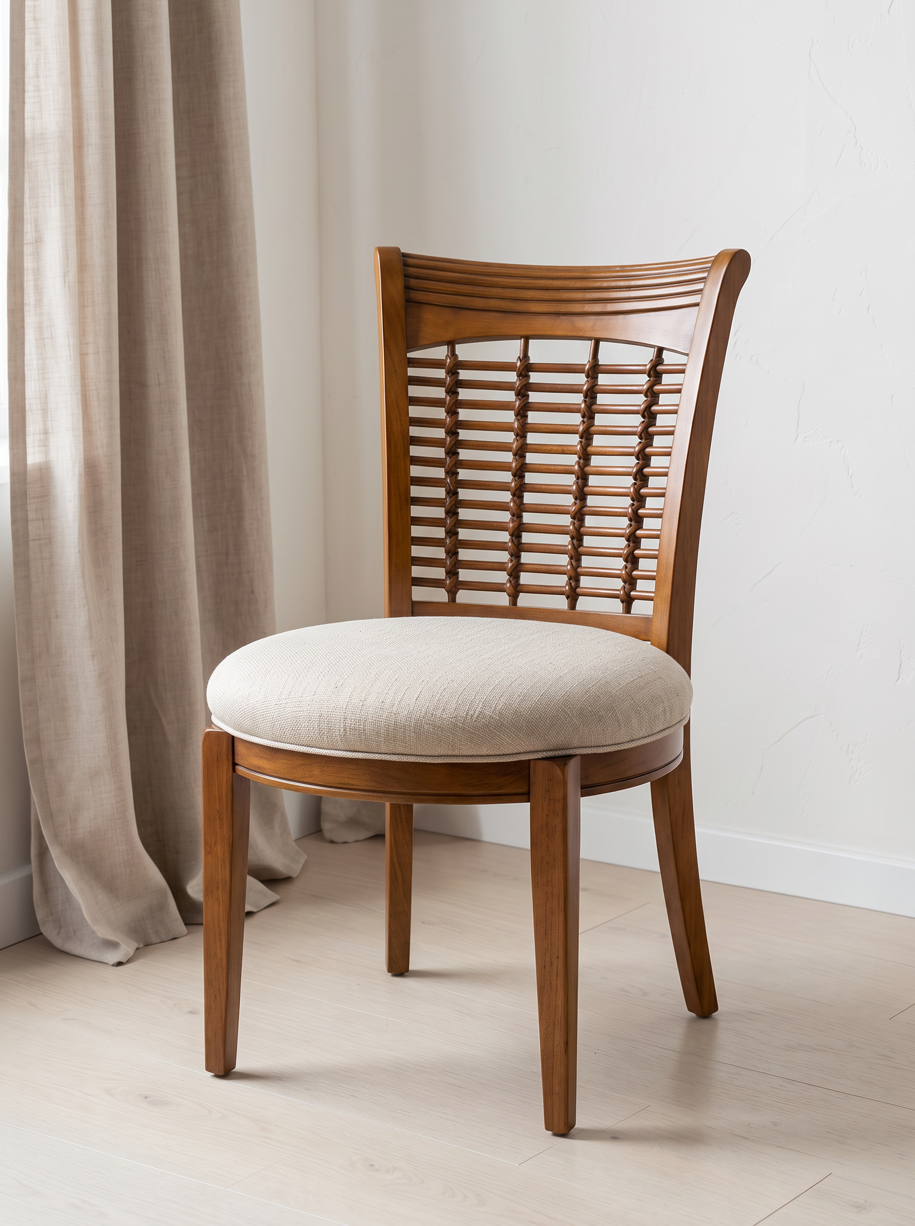 Lattice-Back Side Chair on the J&S showroom floor in Atlanta
